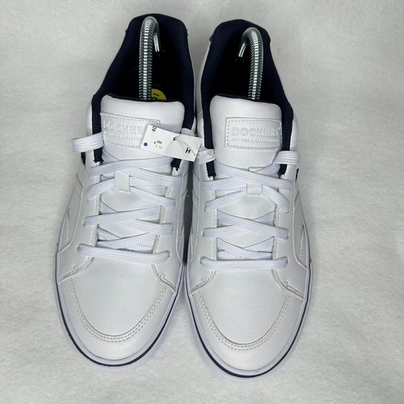 Dockers Comfort Walker Mens Sneakers Vegan Casual Lace Up Low Top White NWOB